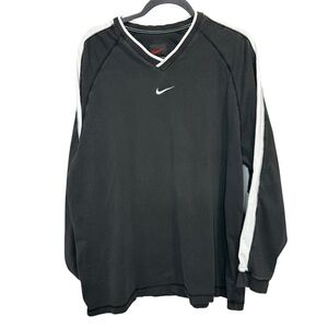 Vintage Nike Black and White Long Sleeve Shirt Size XL